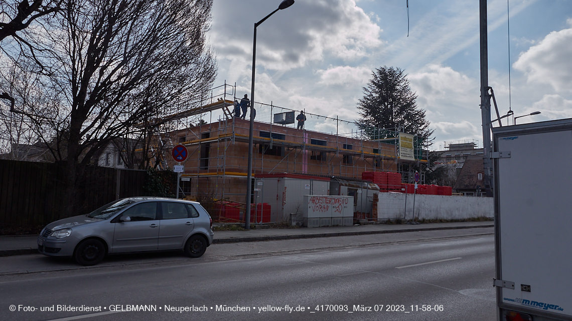 07.03.2023 - Baustelle Niederalmstrasse 16 in Neuperlach